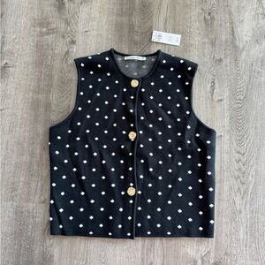 Abercrombie button up sweater tank top